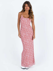 Knox Maxi Dress Pink Floral