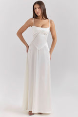ANABELLA | LACE UP MAXI DRESS