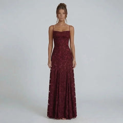 Keira Lace-Up Maxi Dress