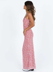 Knox Maxi Dress Pink Floral