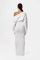SERENA | OFF-SHOULDER KNIT DRESS