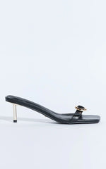 Billini - Lyon Heels with Hardware Detail in Black