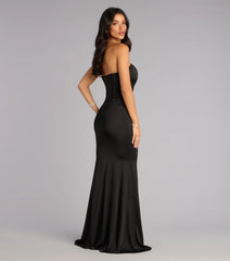 Gina Satin Corset Mermaid Formal Dress