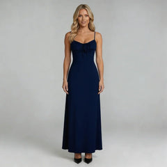 Iliana Lace-Up Maxi Dress