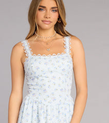 Garden Party Ditsy Floral Skater Dress