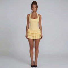 Helen Ruffle Mini Dress