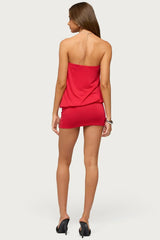 Tali Grommet Strapless Mini Dress