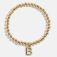 Dangle Charm Initial Pisa Bracelet - Gold