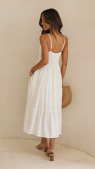 Zoey Midi Dress - White