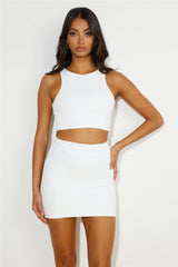The Cutest Fit Mini Skirt White