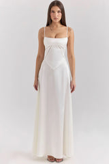 ANABELLA | LACE UP MAXI DRESS