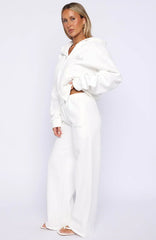 The Bride Wide Leg Sweatpants White