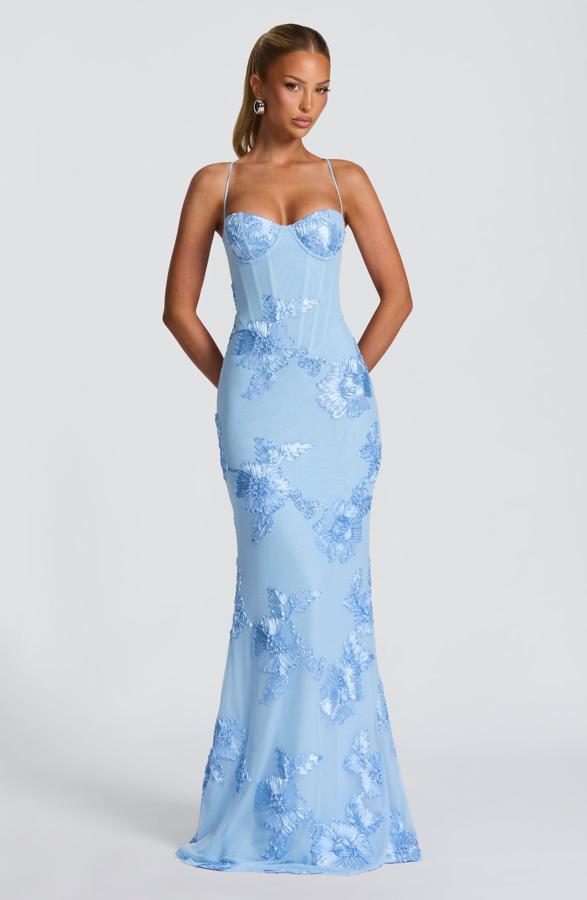 JOYCE | FLORAL CORSET MAXI DRESS