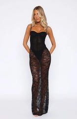 Noir Atmosphere Maxi Dress