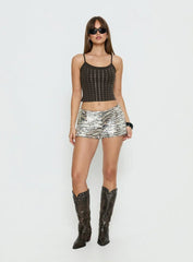 Fight These Feelings Sequin Shorts Multi