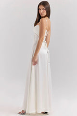 ANABELLA | LACE UP MAXI DRESS