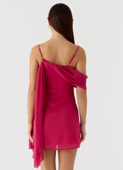 In Your Place Mini Dress Fuchsia