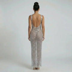 Naomi Shimmer Maxi Dress