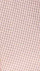 Sahirah Mini Dress - Beige / White Gingham