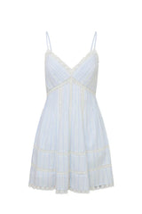 Docila Cotton Striped Dress - VINTAGE VOYAGE