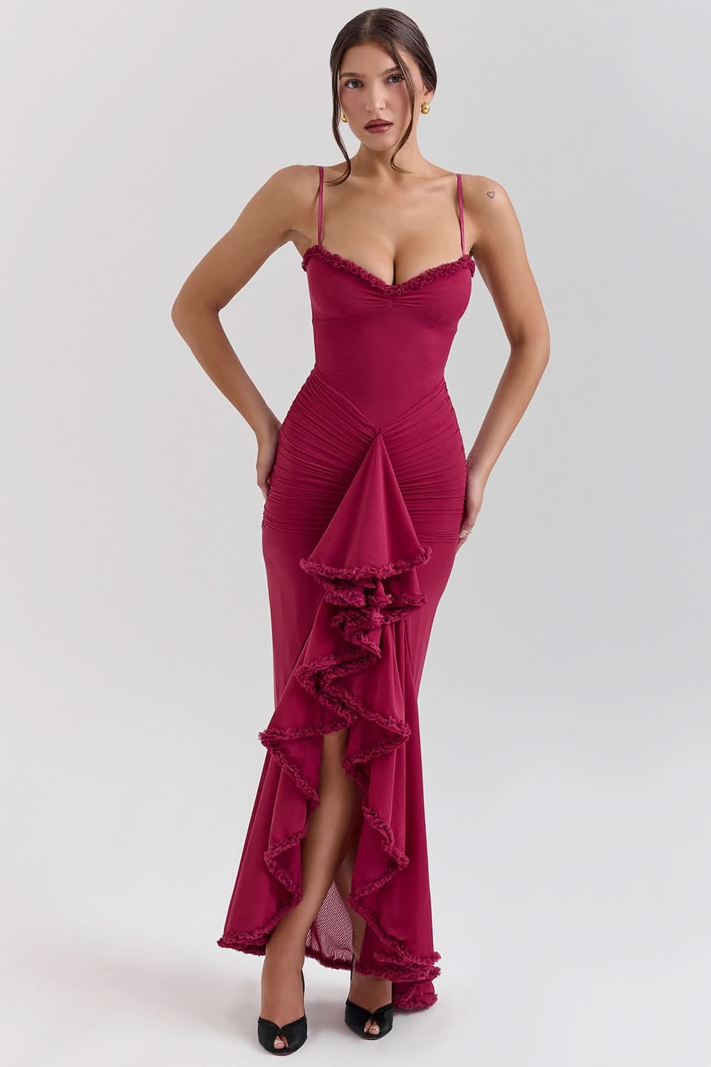 GABBI | RUFFLED MAXI DRESS