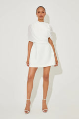 Gathered Mini Dress
