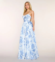 Marielle Floral A-Line Formal Dress