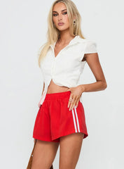 Borderline Track Short Red / White