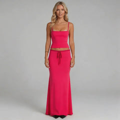 Demi Drawstring Maxi Set