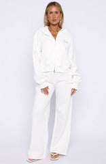 The Bride Wide Leg Sweatpants White