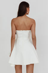 Minnesota Strapless Mini Dress White