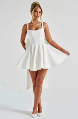 ESTELLE | BOW MINI DRESS