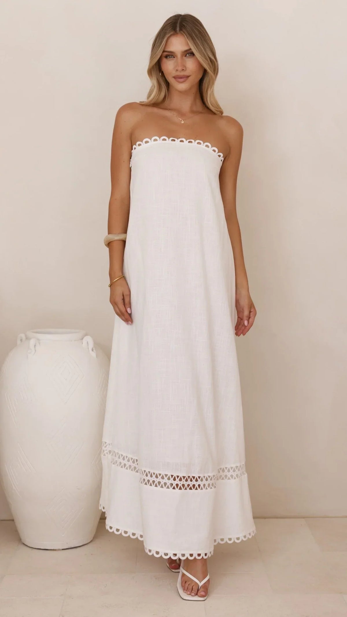 Sandra Maxi Dress - White