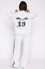Lucky Thirteen Charise Wide Leg Sweatpants Grey Marle
